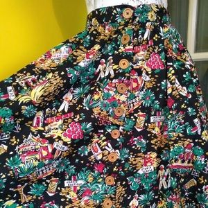 Hell Bunny Vixen Montecarlo Skirt